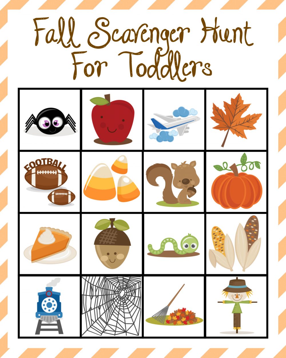 Fall Scavenger Hunt For Toddlers Extreme Couponing Mom