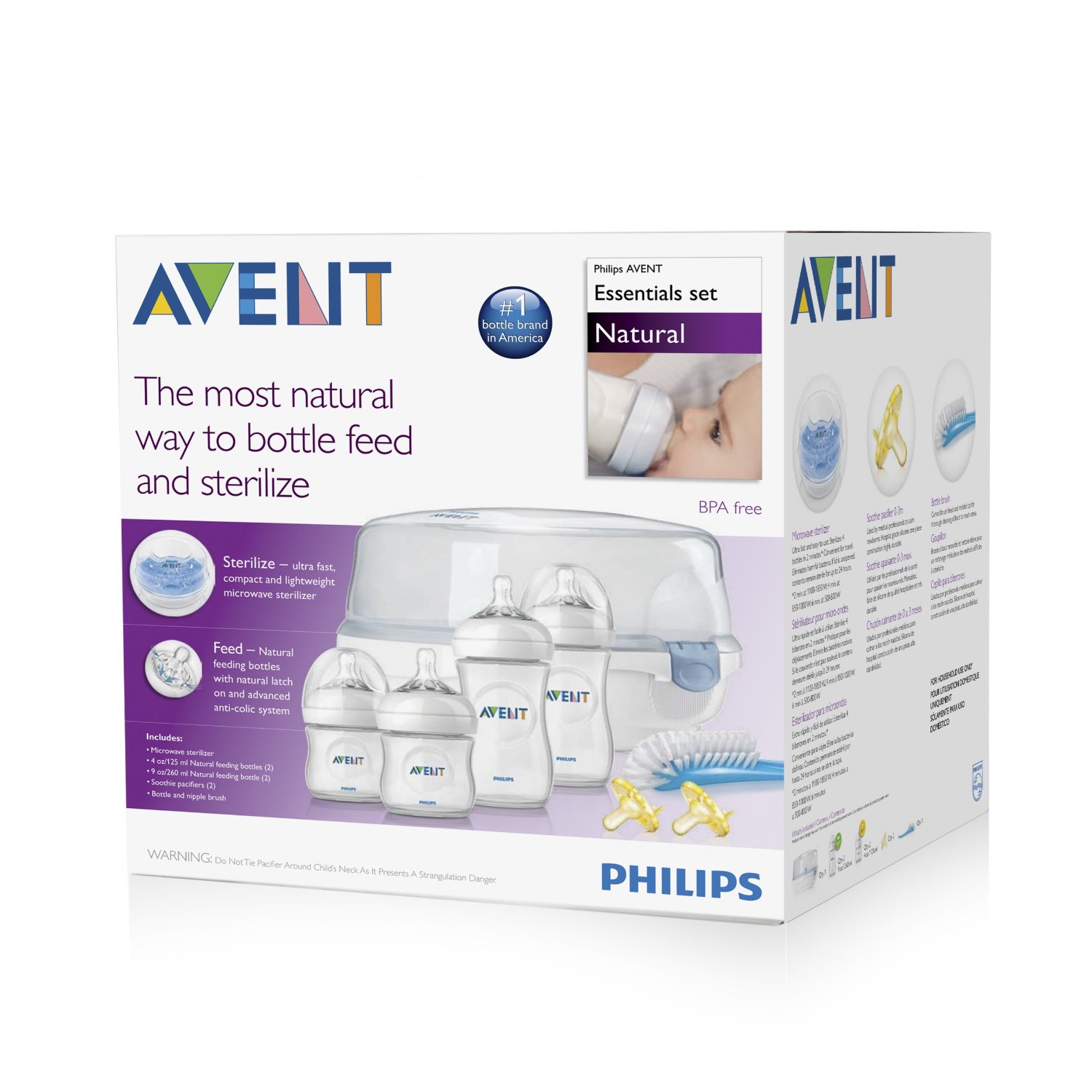 Avent bottle store feeding essentials set