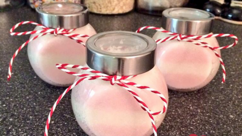 DIY Easy 10-Minute Peppermint Candy Cane Sugar Scrub