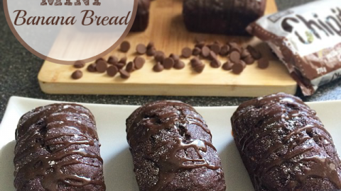 Chocolate Lovers Mini Banana Bread Loaves