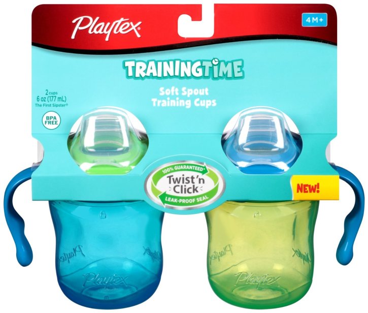 2) Brand New Playtex twist 'n click sippy cups - Cups & Mugs