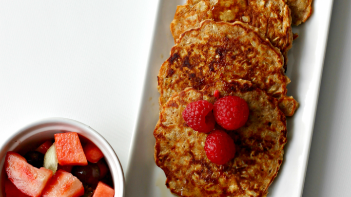 Healthy Oatmeal Pancakes