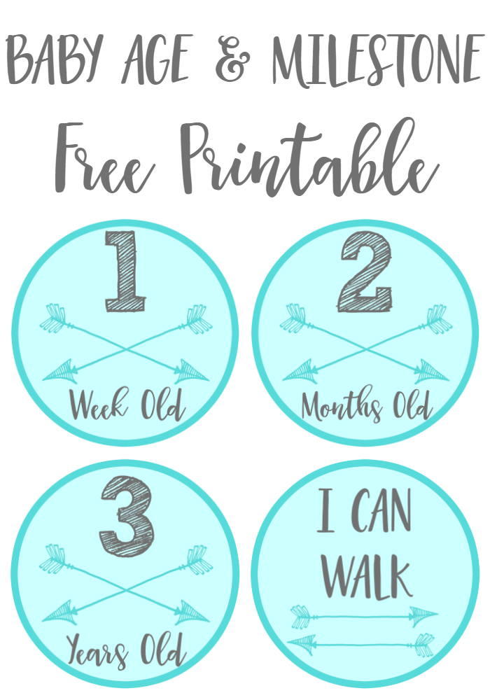 1 Week Old Milestone Printable