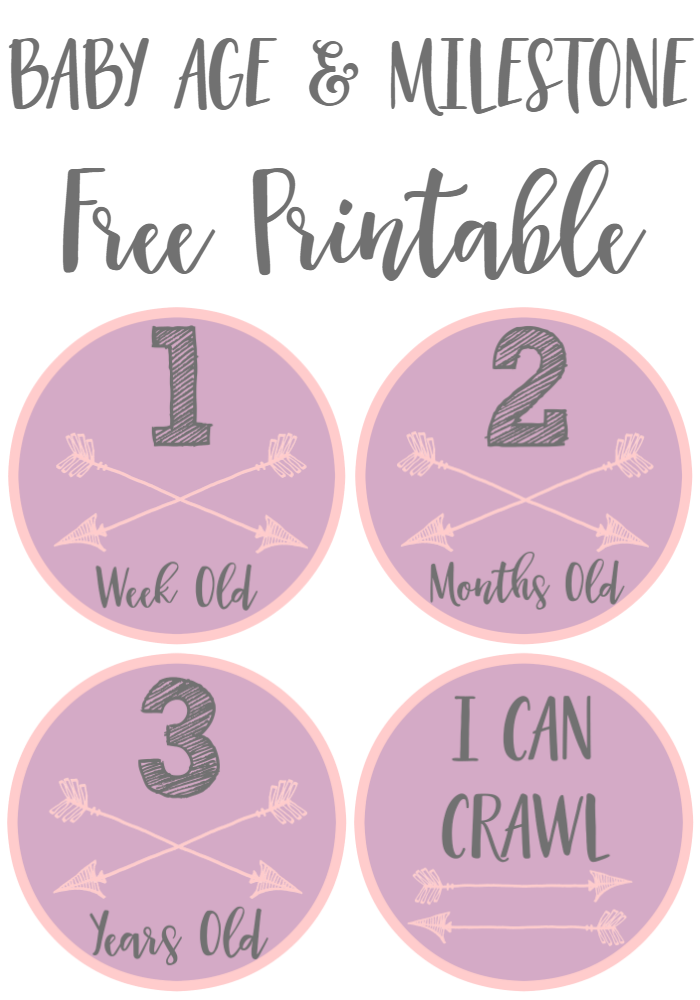 baby age and milestone free printable stickers extreme couponing mom