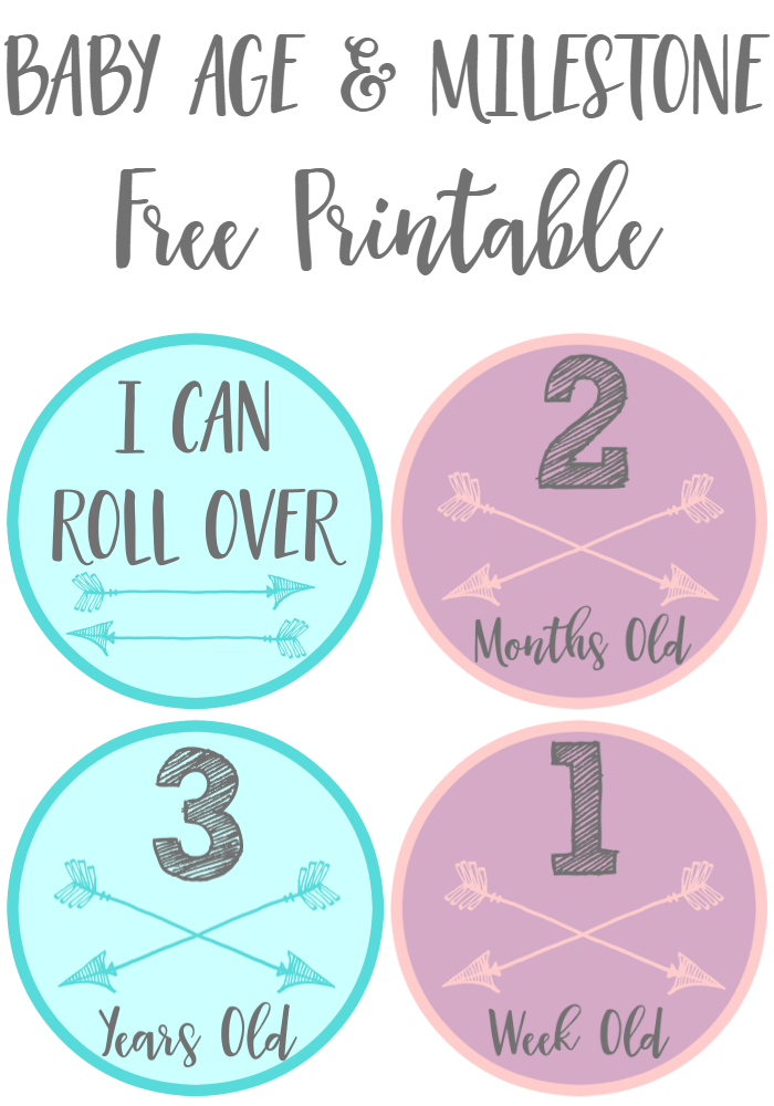 baby age and milestone free printable stickers extreme couponing mom