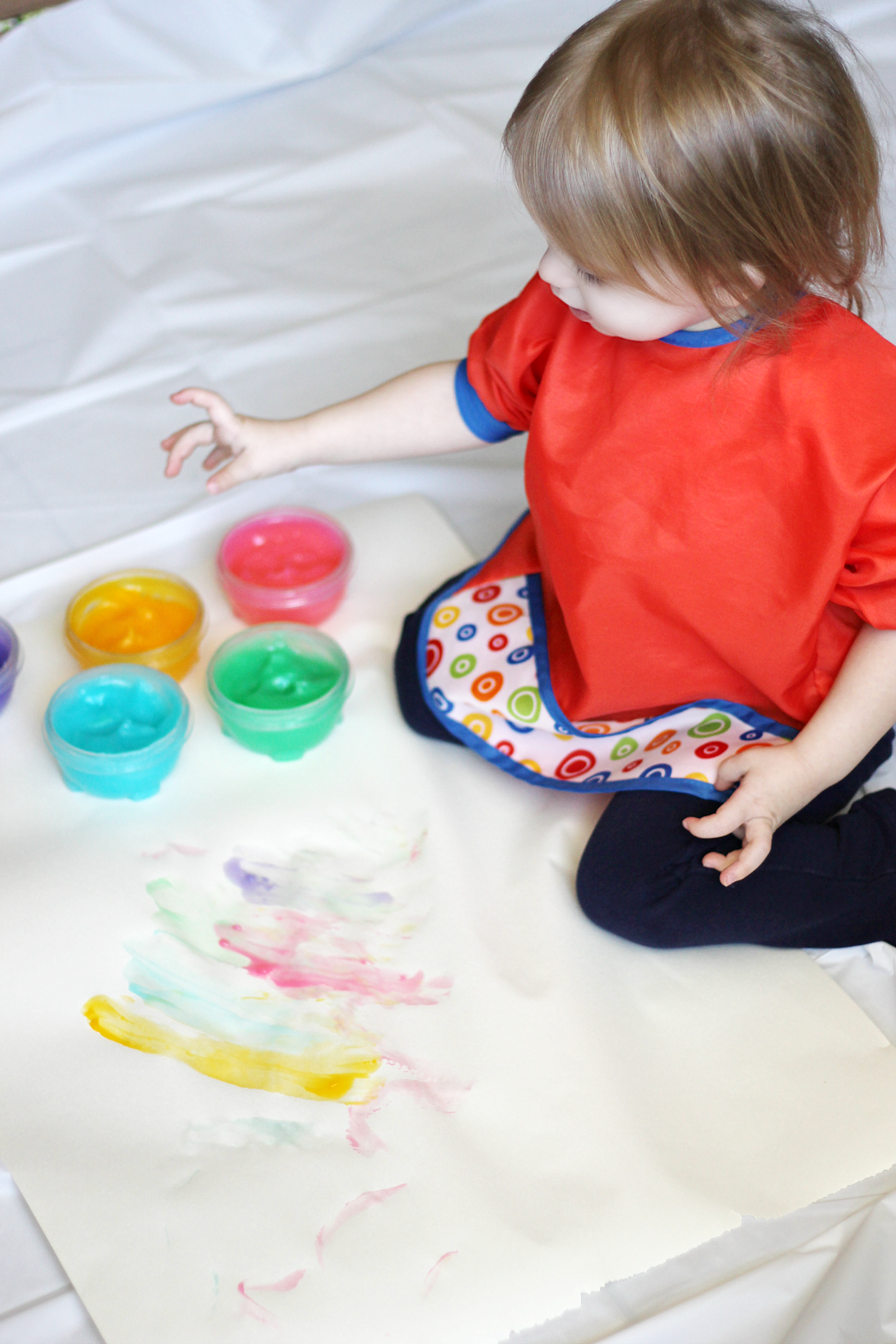 How to Make Finger Paints for Toddlers - Smiling Colors