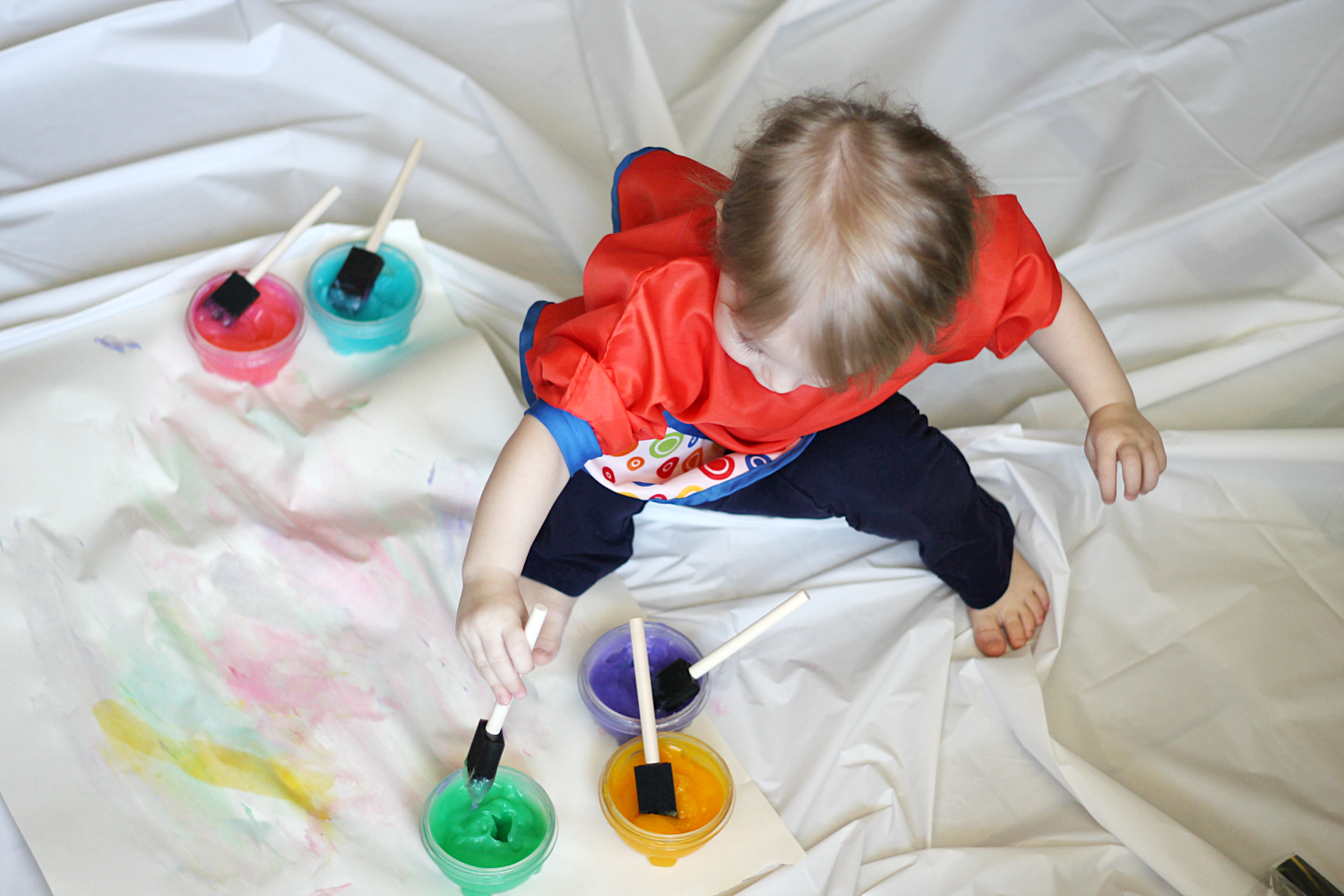 Easy Finger Paint Recipe - Little Bins for Little Hands