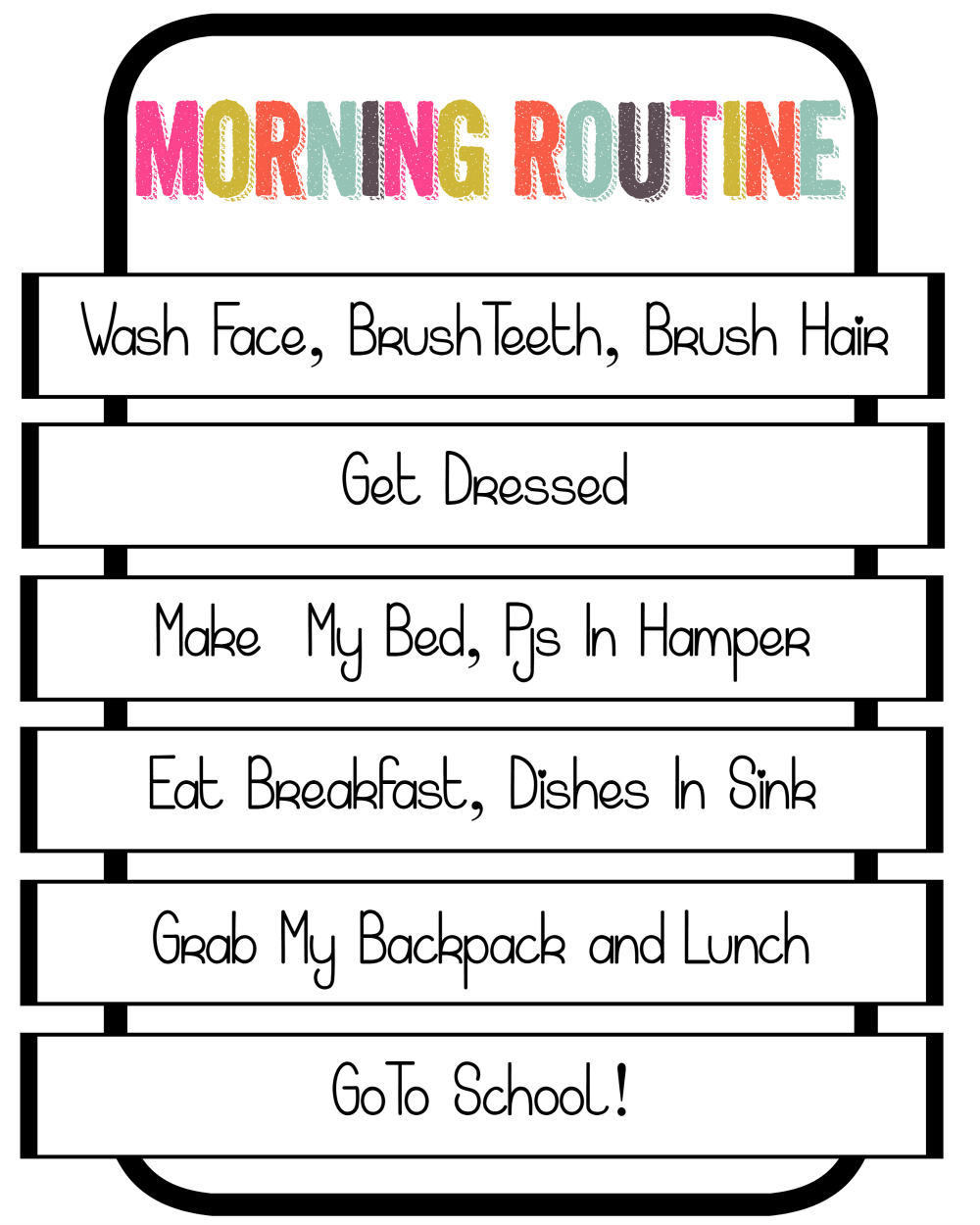 School morning Routine. Routine. Routine mag как выглядит.