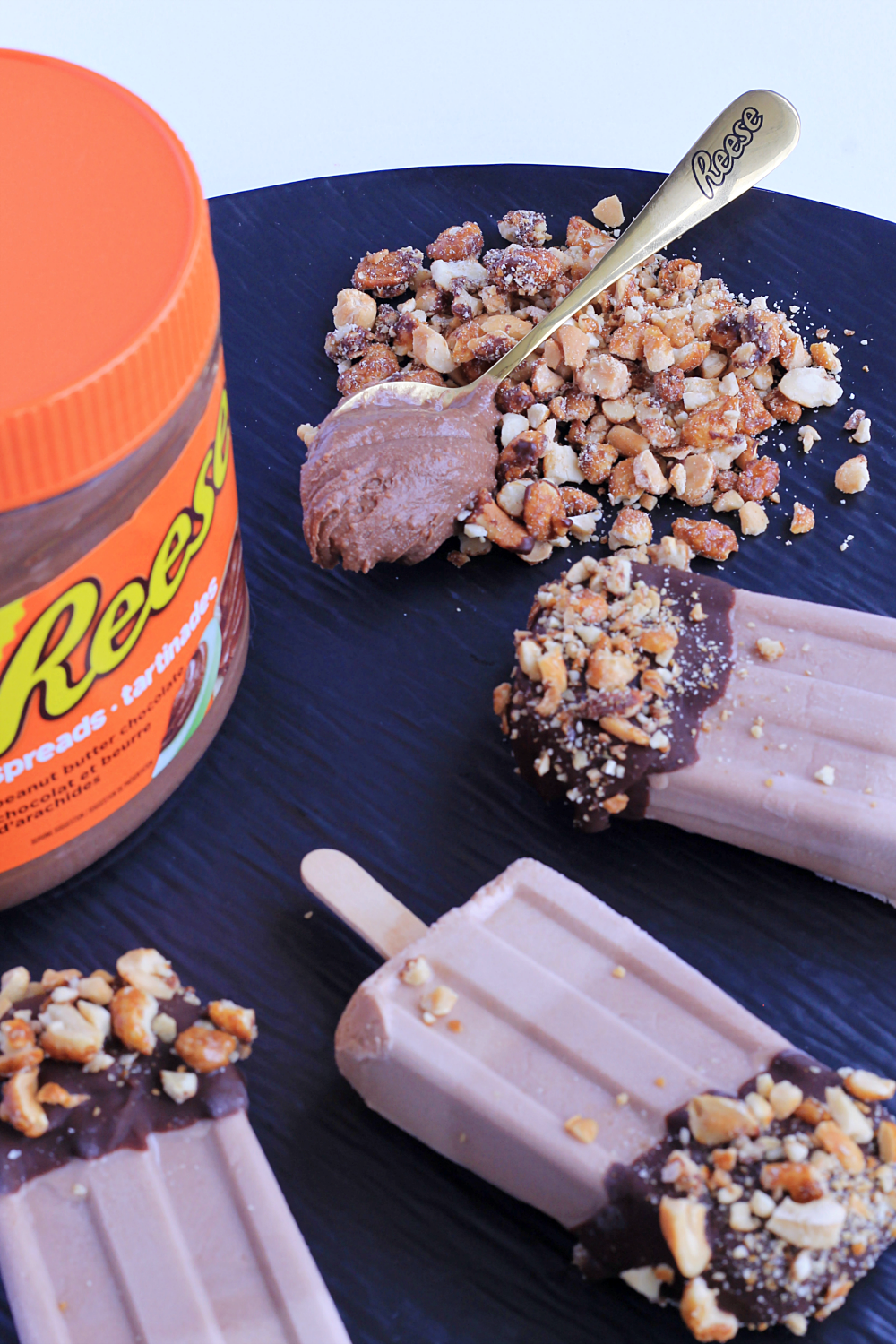 Reese Spreads Peanut Butter Chocolate Crunch Popsicles