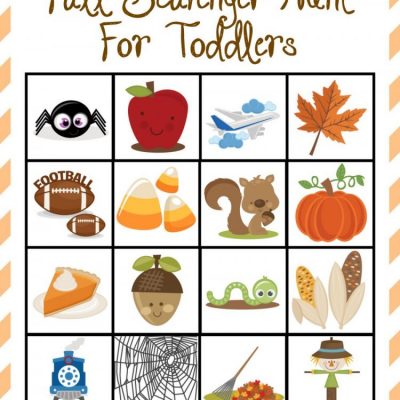Fall Scavenger Hunt For Toddlers