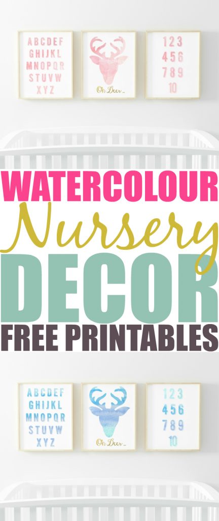 Watercolour Nursery Decor Main Pinterest