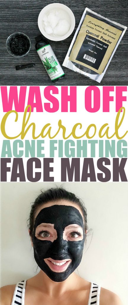 Wash Off DIY Charcoal Face Mask