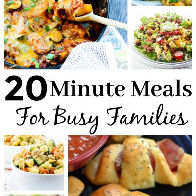 20 Minute Meals For Busy Families