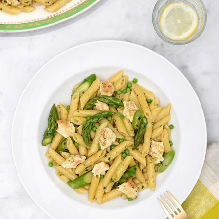 Canadian Turkey Spring Veggie, Herb Pesto and Turkey Pasta