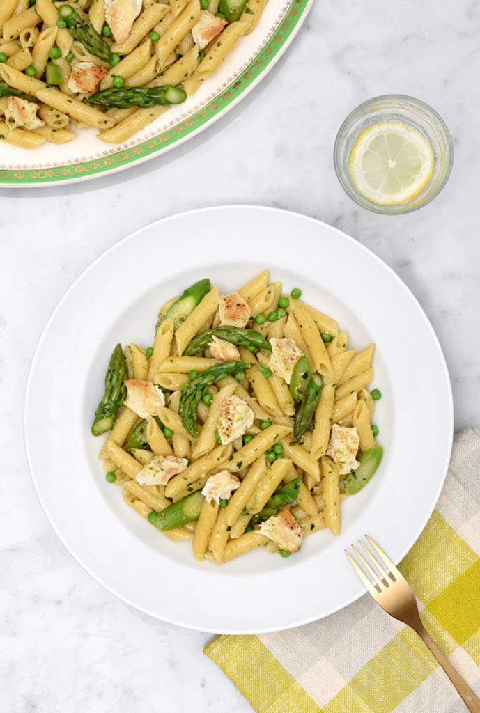 Canadian Turkey Spring Veggie, Herb Pesto and Turkey Pasta