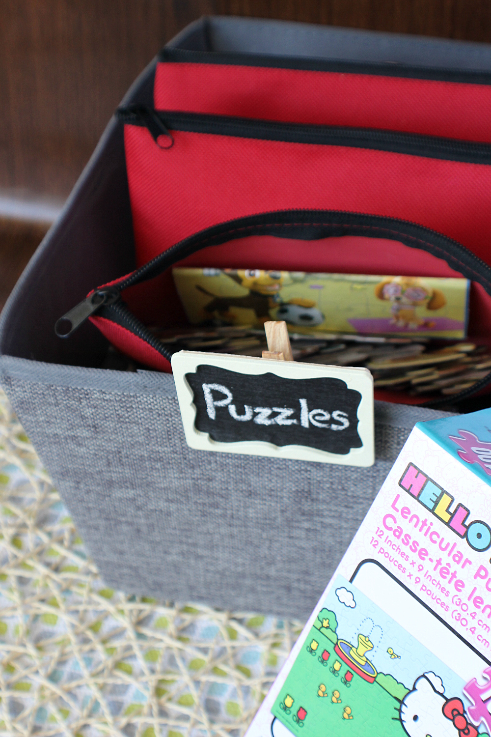 Pencil Case & Fabric Bin Puzzle Storage Mom Hack