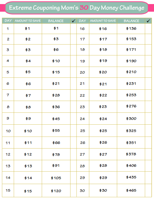 30 Day Money Savings Challenge_1