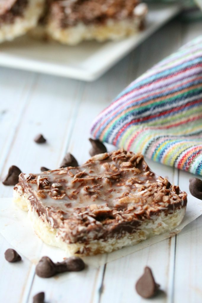 Chocolate Coconut Squares Pin