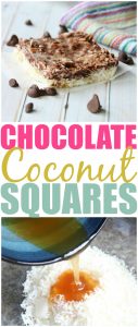 Chocolate Coconut Squares Pin