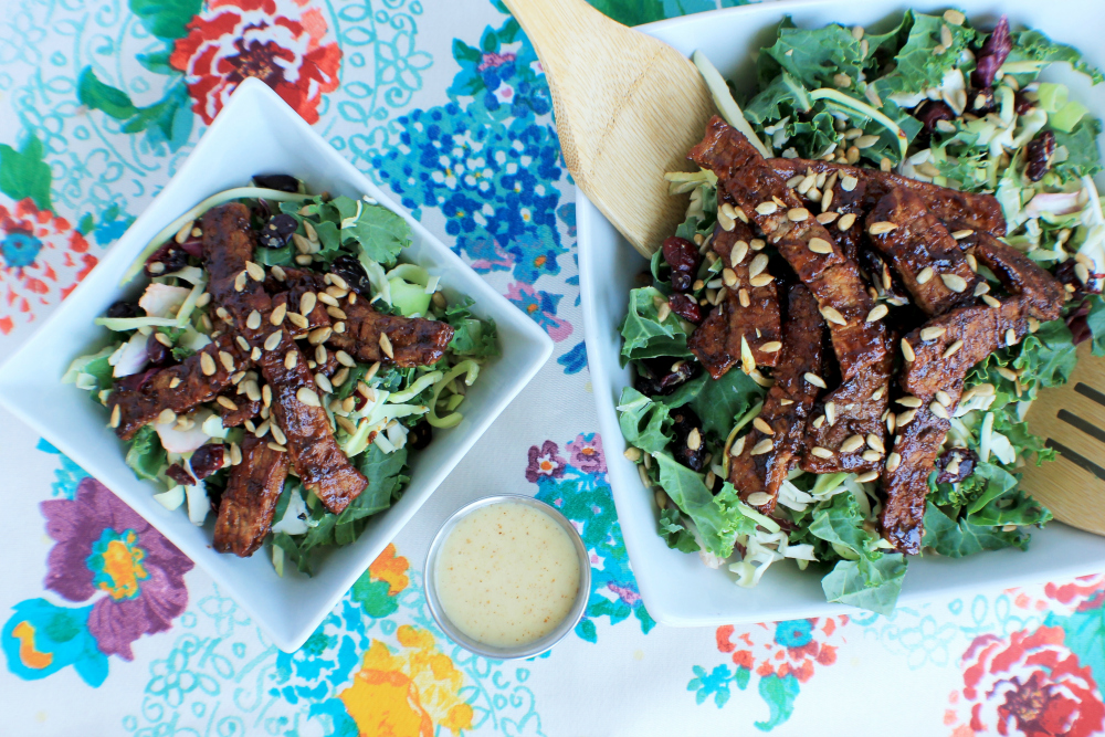 Eat Smart Salads Sunflower Kale and Steak Salad