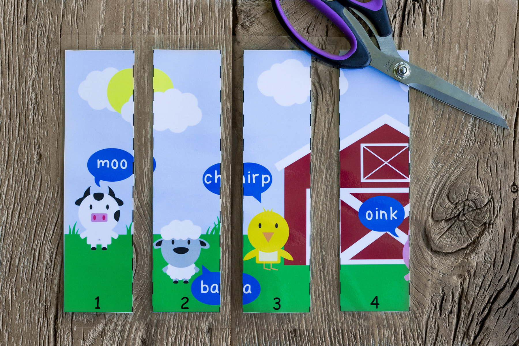 At The Farm Printable Puzzle