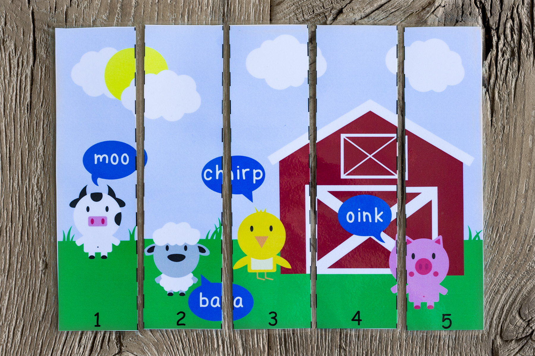 At The Farm Printable Puzzle