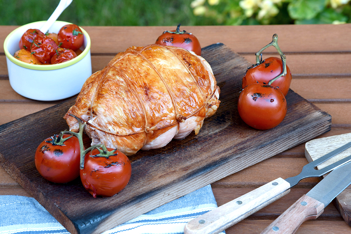 Cedar Plank Grilled Turkey Breast With Charred Tomato Salsa 5