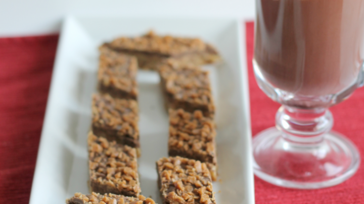 Chocolate Toffee Shortbread Bars Recipe