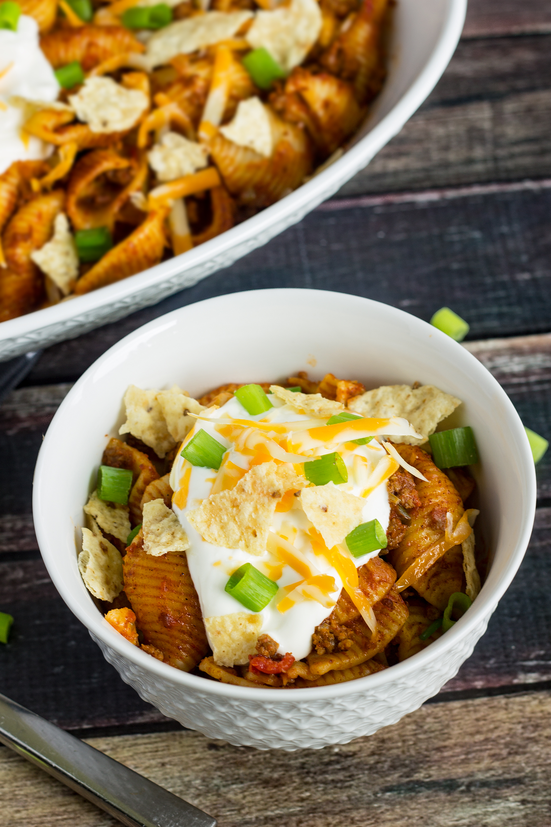 Instant Pot Cheesy Taco Pasta