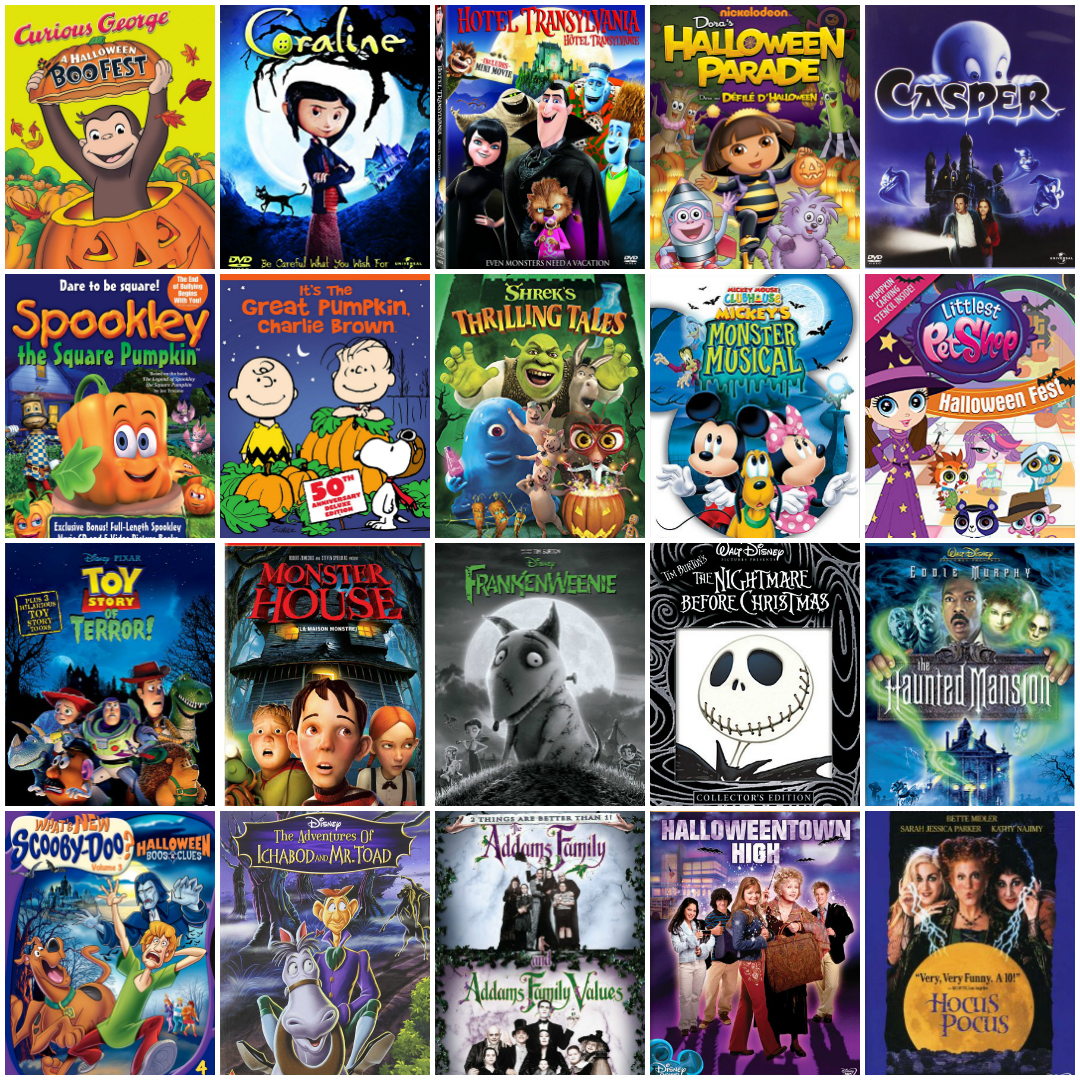 20 Not So Spooky Halloween Movies For Kids