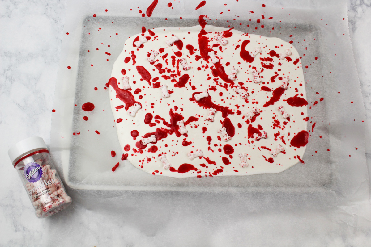 Bloody Delicious Bones Halloween Bark Recipe