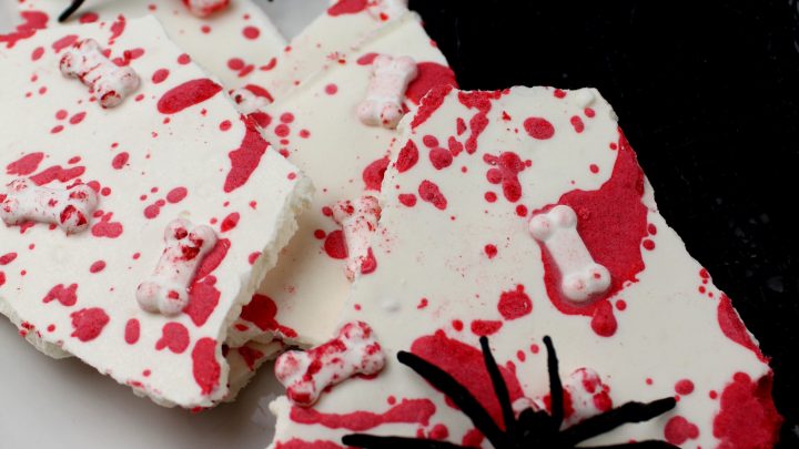 Bloody Delicious Bones Halloween Bark Recipe