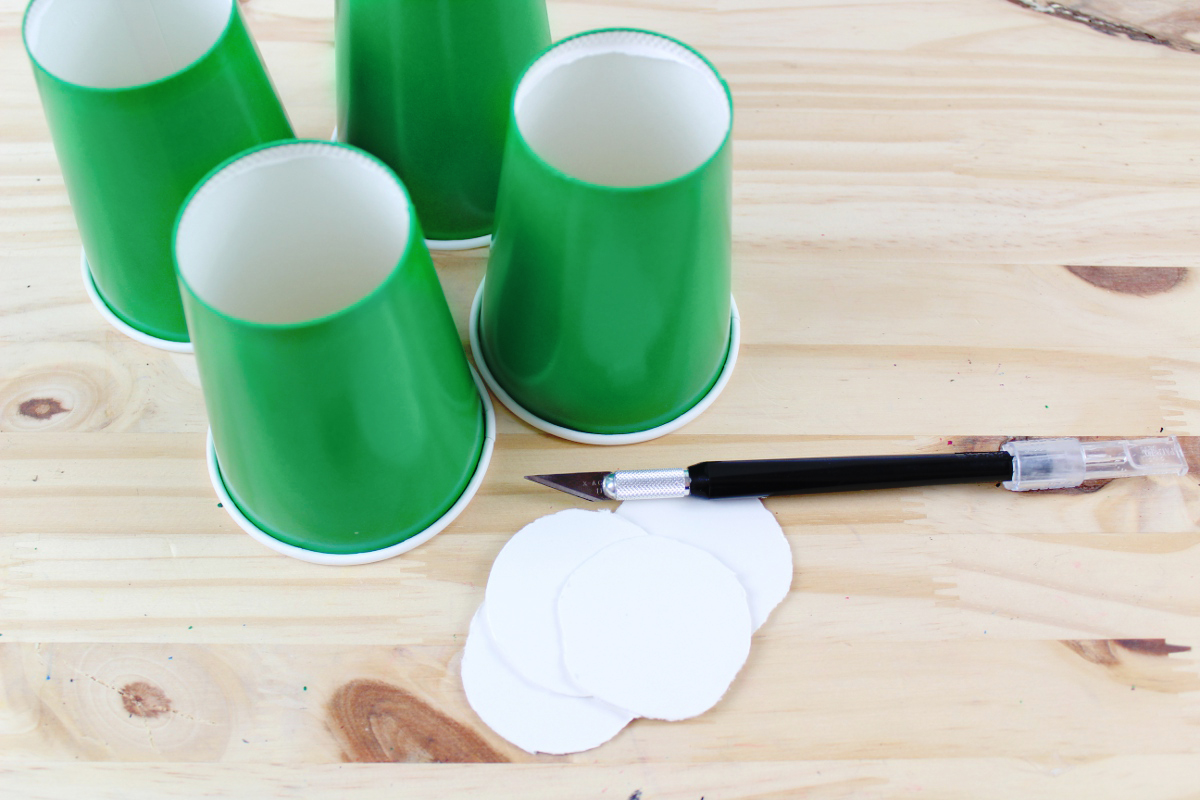 DIY Halloween Frankenstein Treat Cups