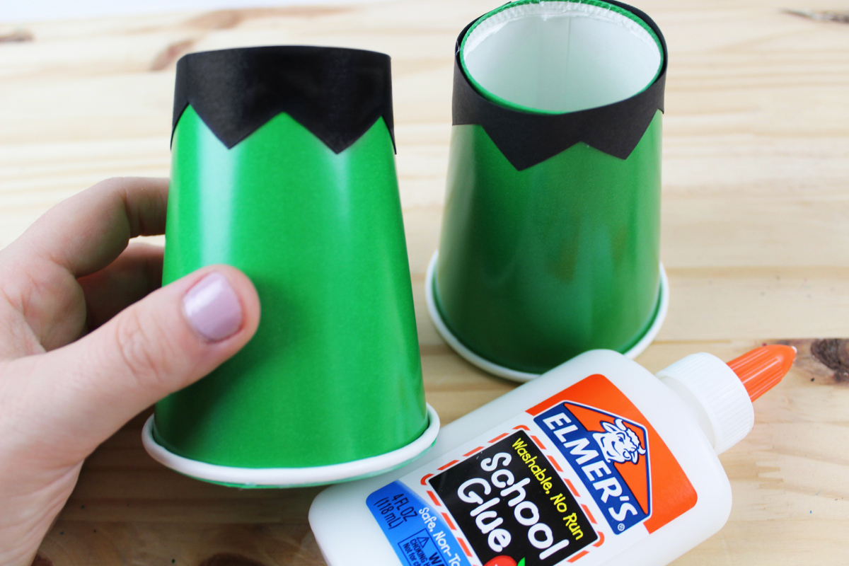 DIY Halloween Frankenstein Treat Cups