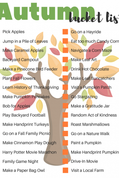 Fall Family Bucket List