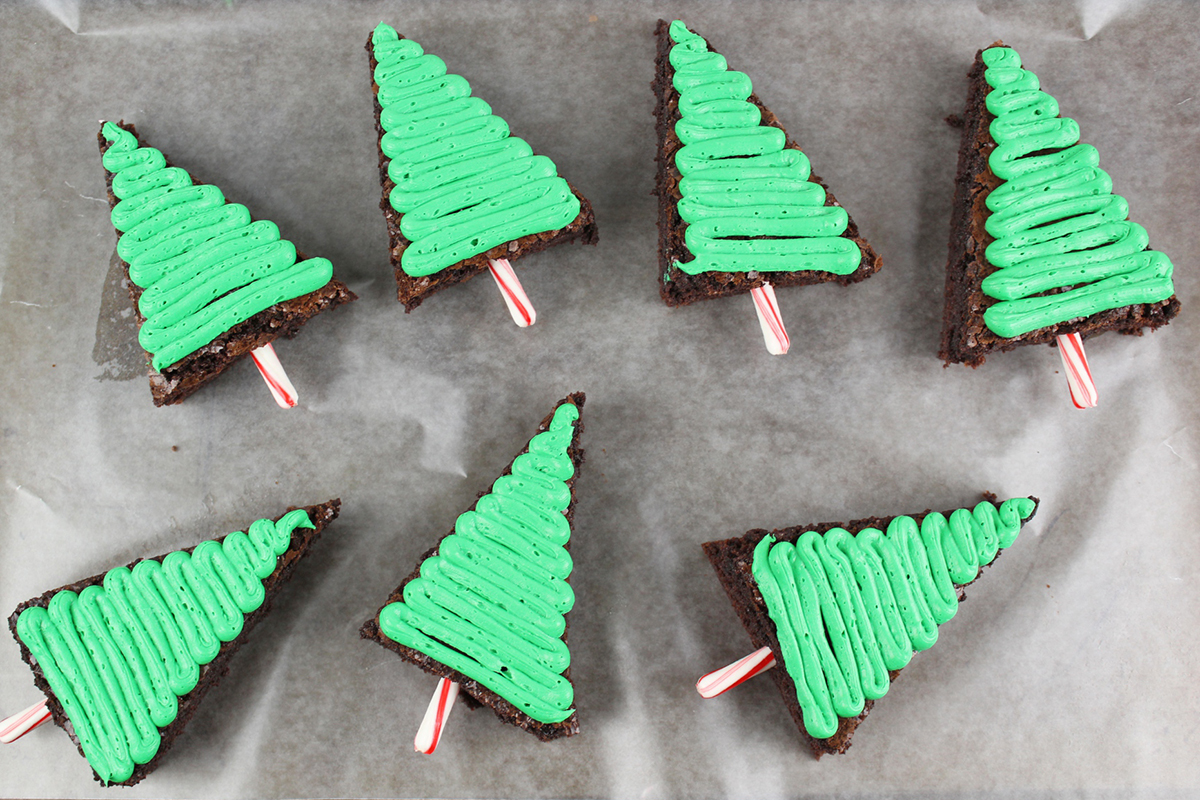 Christmas Tree Brownies