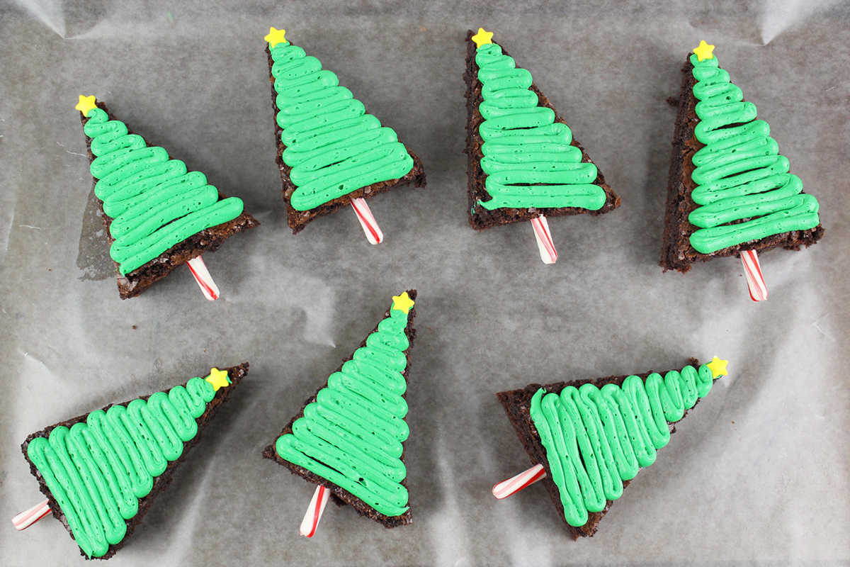 Christmas Tree Brownies