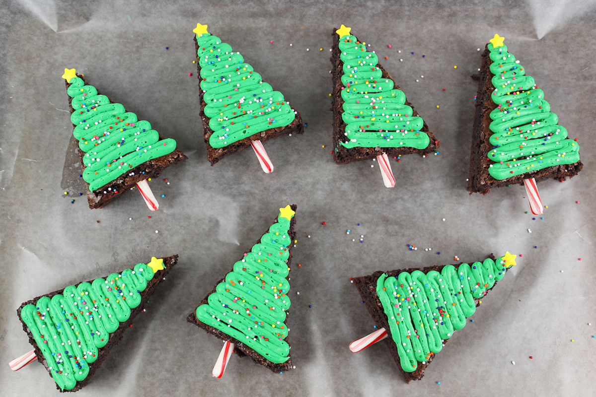 Christmas Tree Brownies