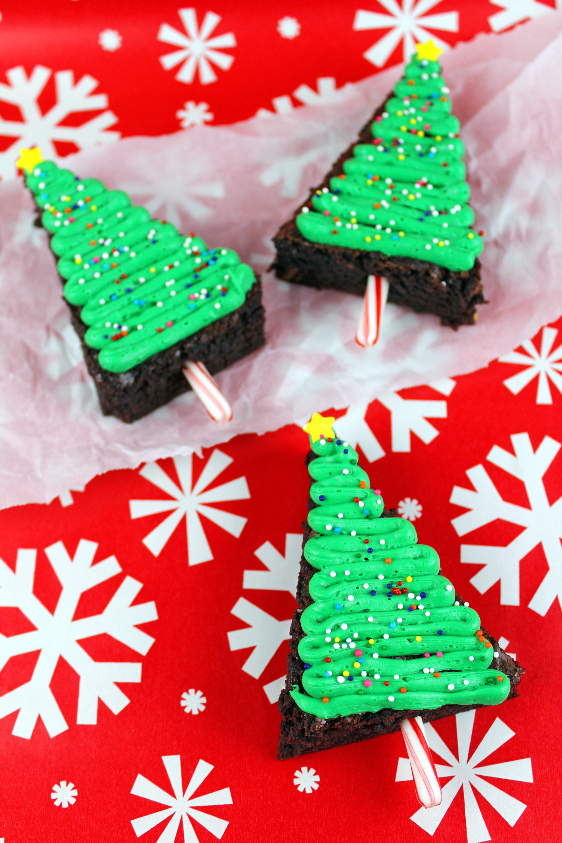 Christmas Tree Brownies