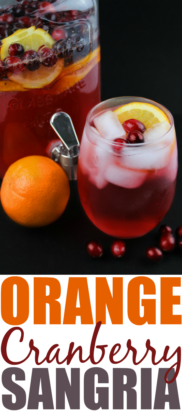 Looking for a crowd pleaser for your next gathering? With a hint of that tart cranberry flavour, this Orange Cranberry Sangria is sure to be a hit.