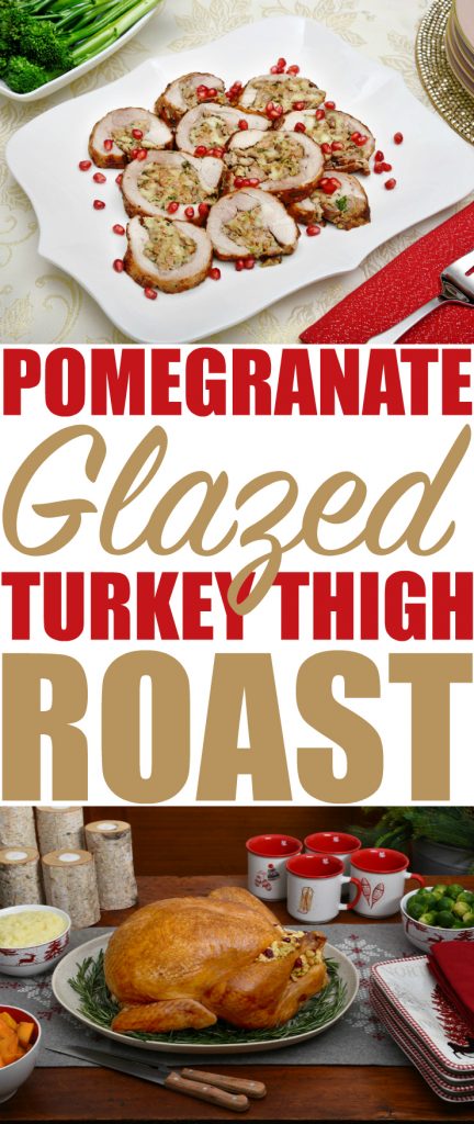 Pomegranate Glazed Turkey Thigh Roast