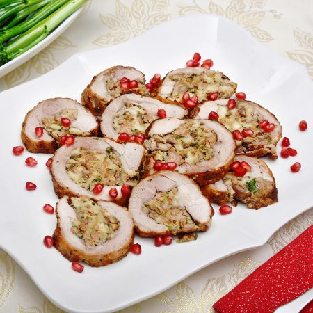 Pomegranate Glazed Turkey Thigh Roast