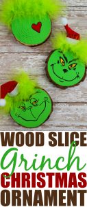 Wooden Grinch Christmas Tree Ornament Craft