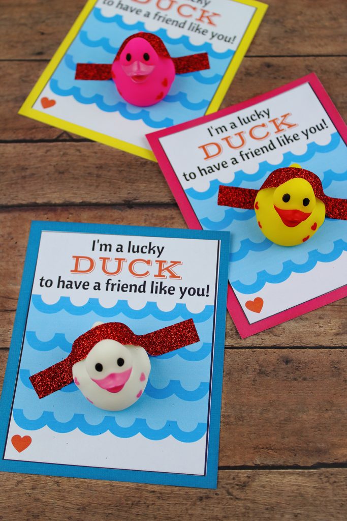 DIY Lucky Duck Valentine's Day Card