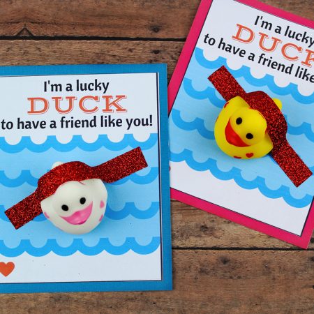 DIY Lucky Duck Valentine's Day Card