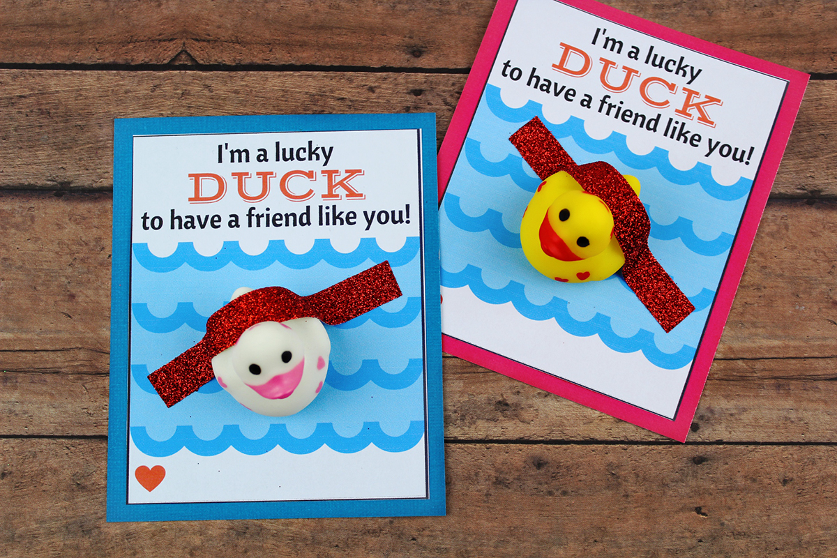 DIY Lucky Duck Valentine #39 s Day Card Extreme Couponing Mom