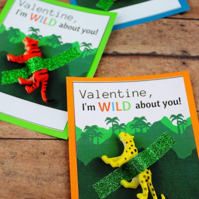 DIY Wild About You Valentine’s Day Card