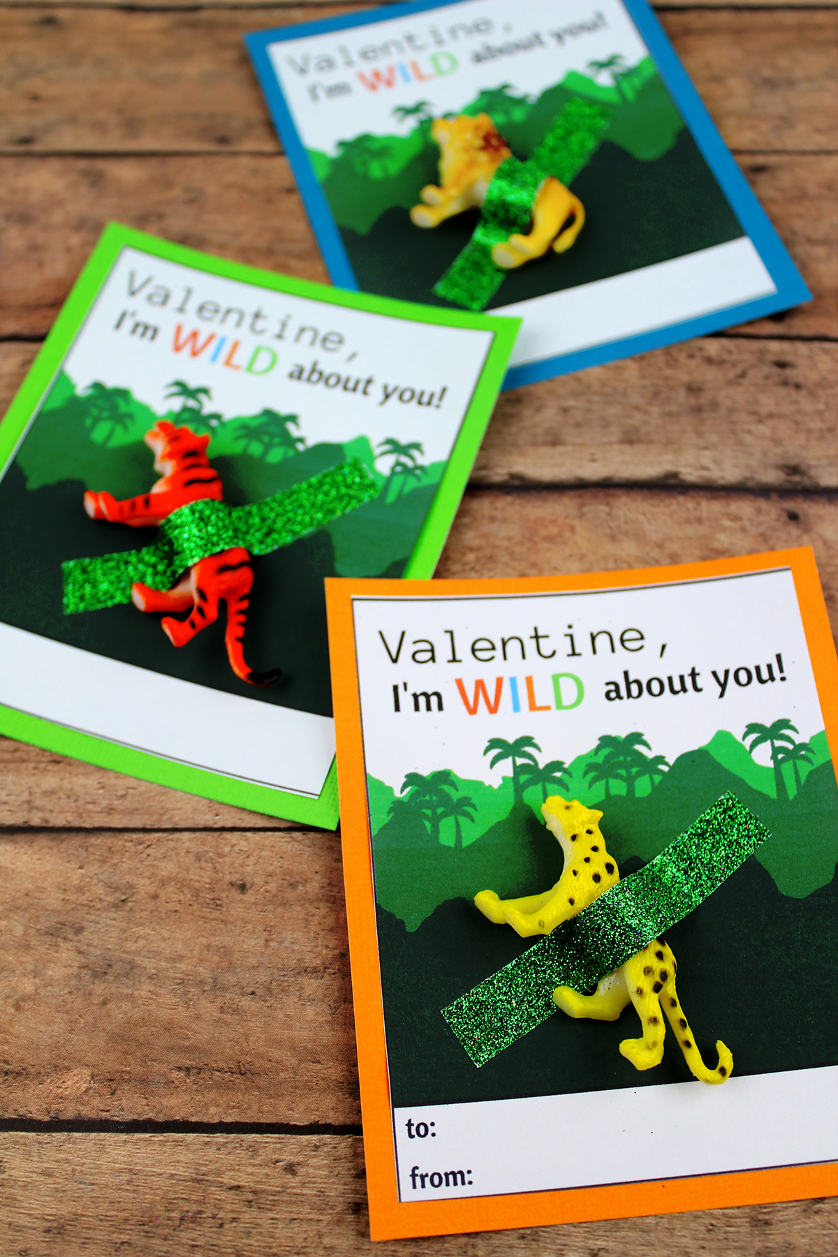 DIY Wild About You Valentine's Day Card