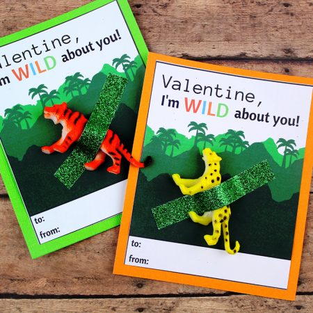 DIY Wild About You Valentine's Day Card
