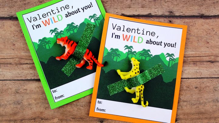 DIY Wild About You Valentine's Day Card